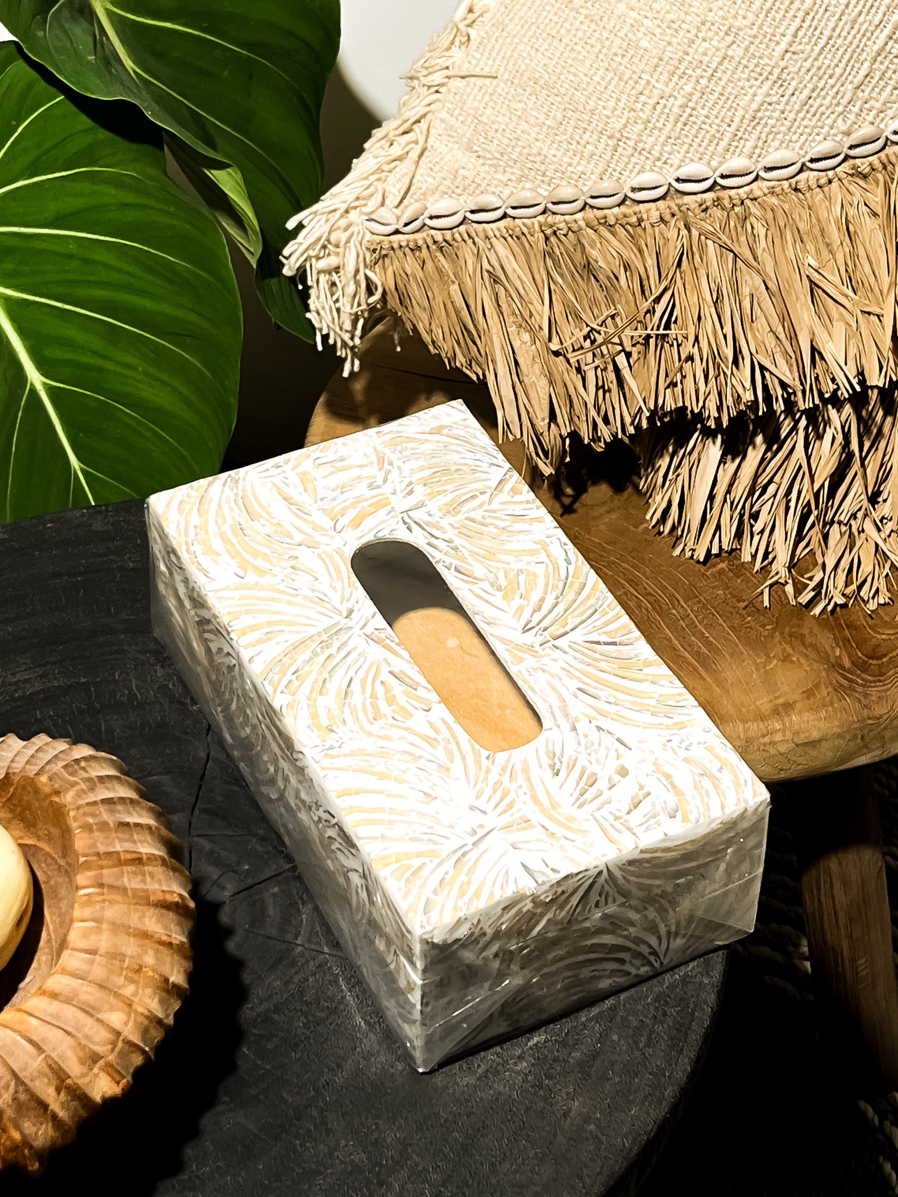 Sora Rectangle Shells Tissue Box