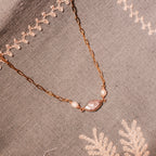 Purple Baroque Fresh Water Pearl Stainless Necklace