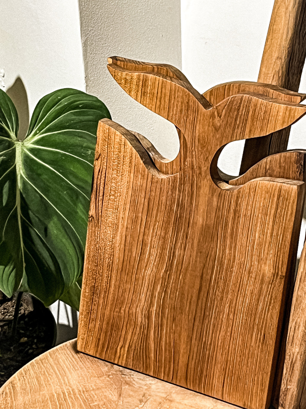 Fins Teak Wood Cutting Board