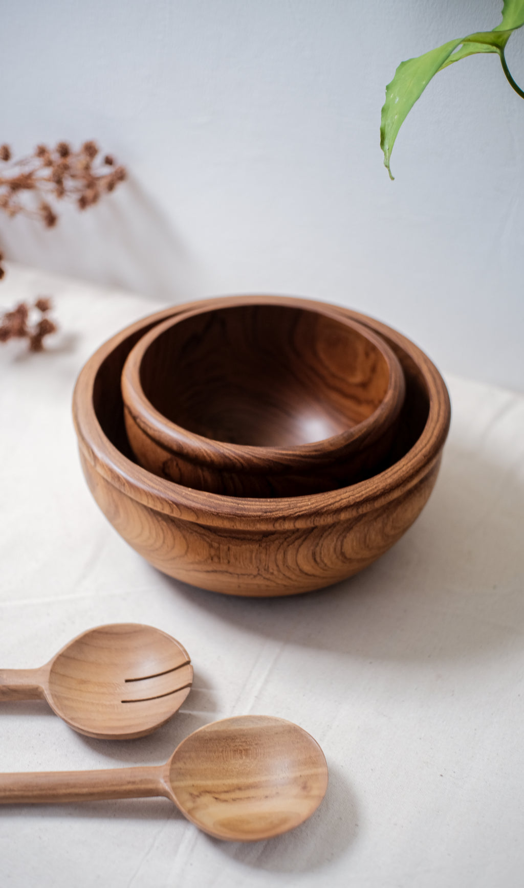 Pinggan Wooden Teak Bowl