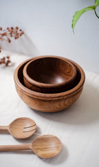 Pinggan Wooden Teak Bowl