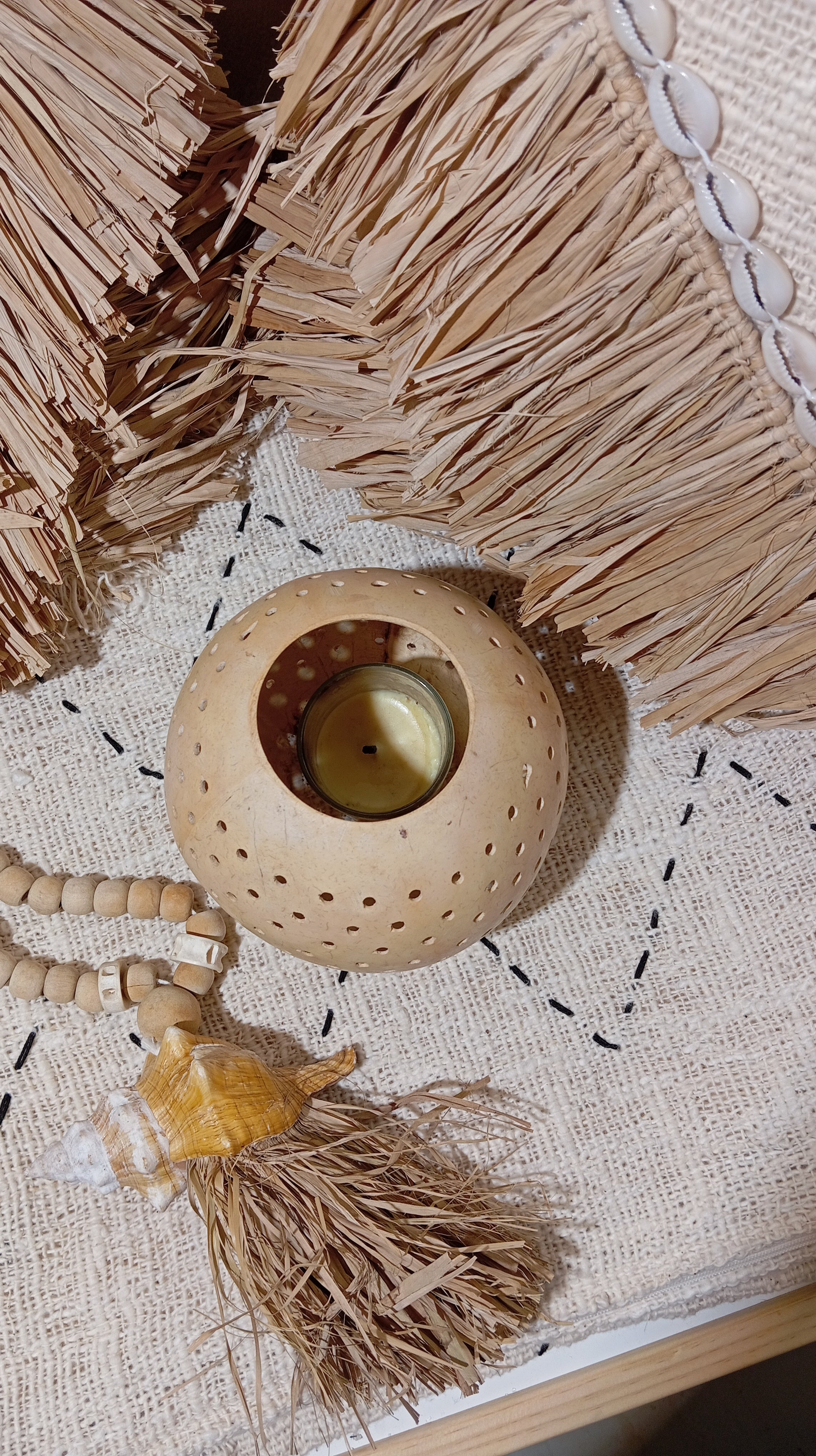 Coconut Candle Holder