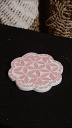 Mosaic flower coaster
