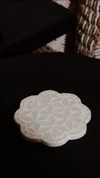 Mosaic flower coaster