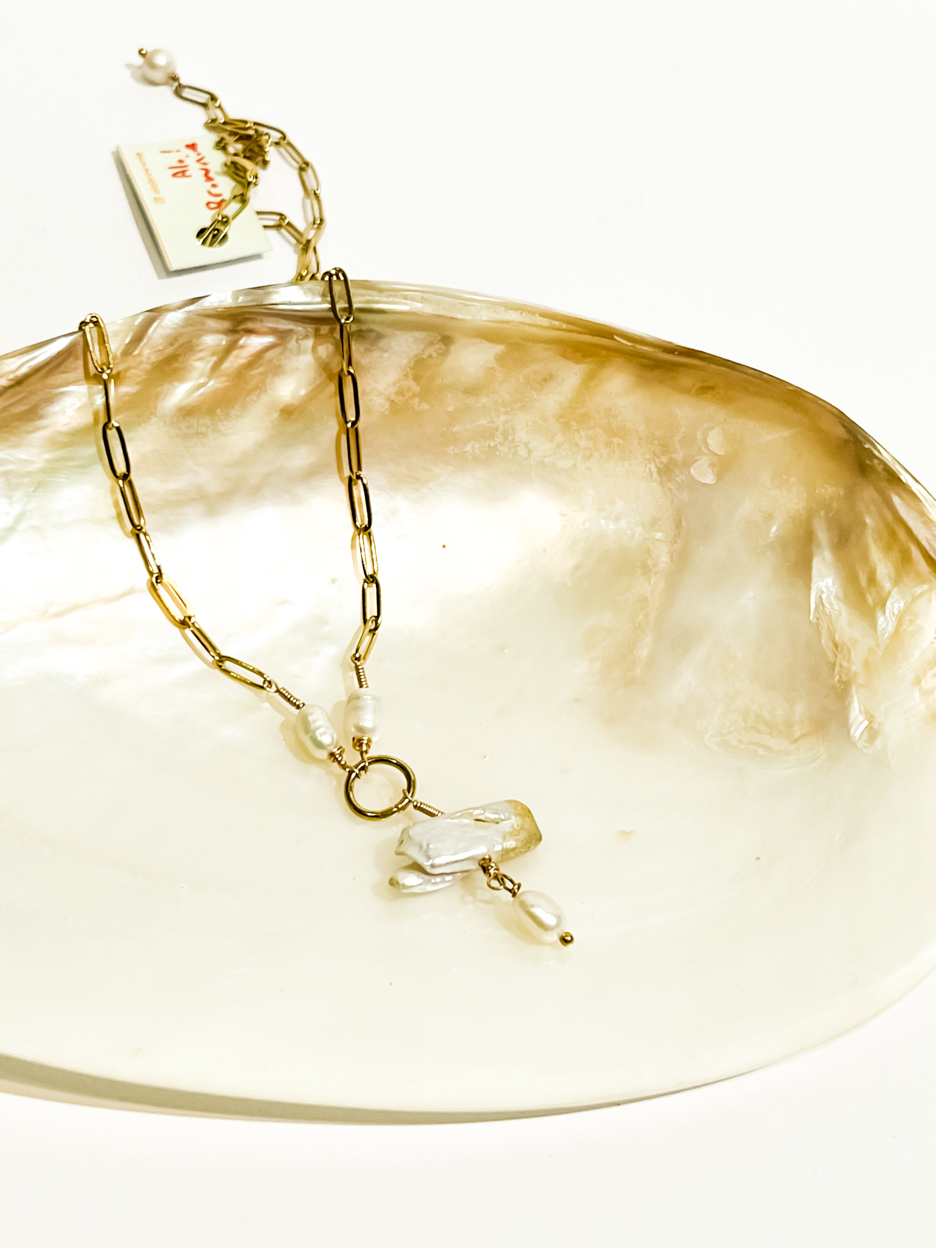 Bora Necklace with Baroque Fresh Water Pearl