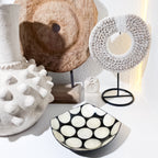 Black Square Shells Decorative Bowl