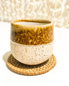 Round Rattan Coaster