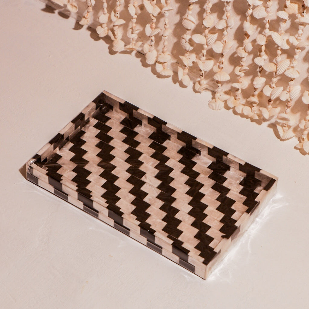 Monochrome Shells  Decorative Tray