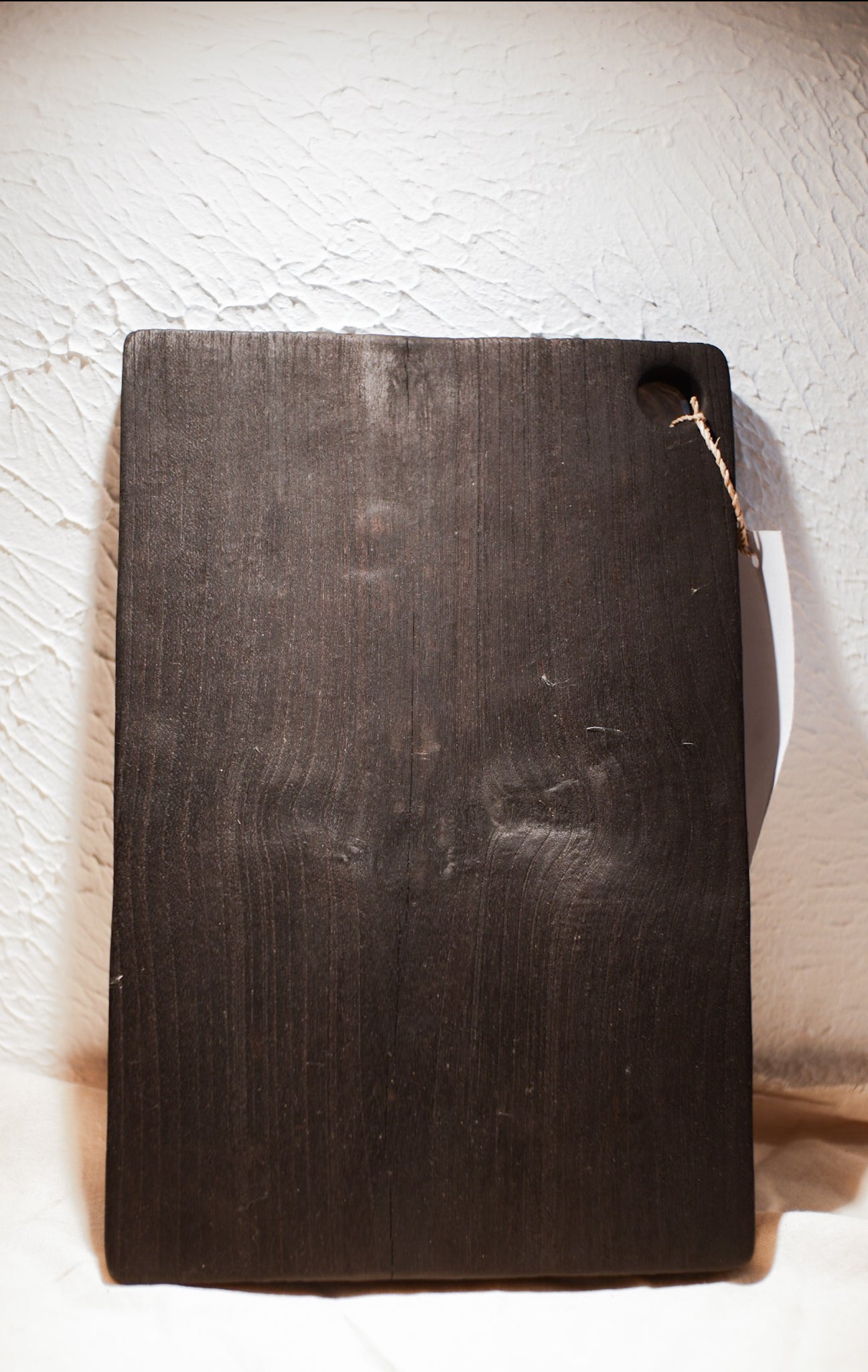 Wooden Square Cutting Board Black