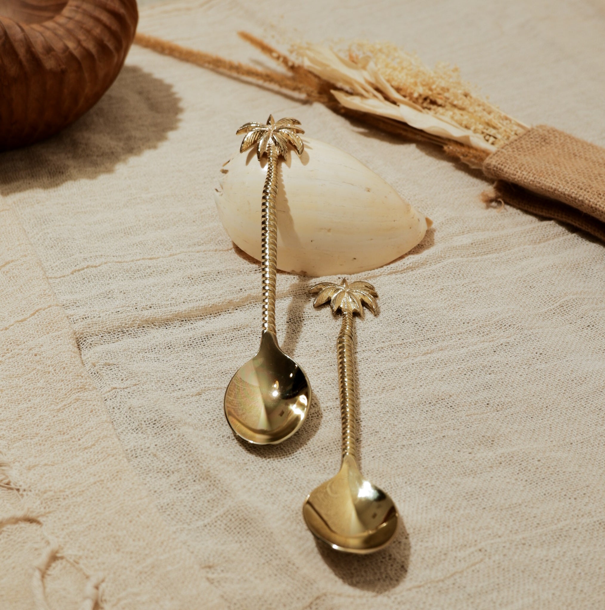 Palm Brass Spoon Large