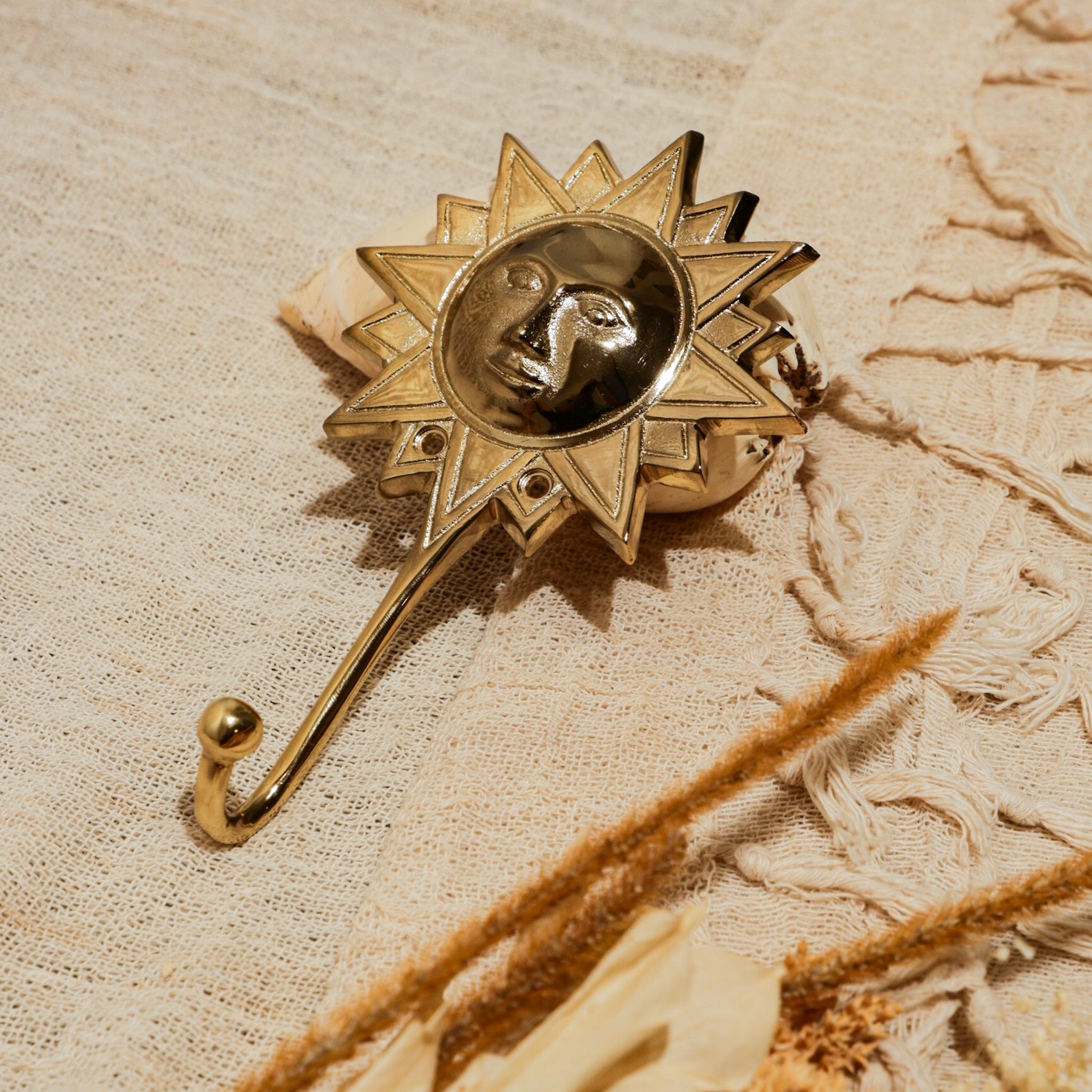 Sun Golden Brass Hooks