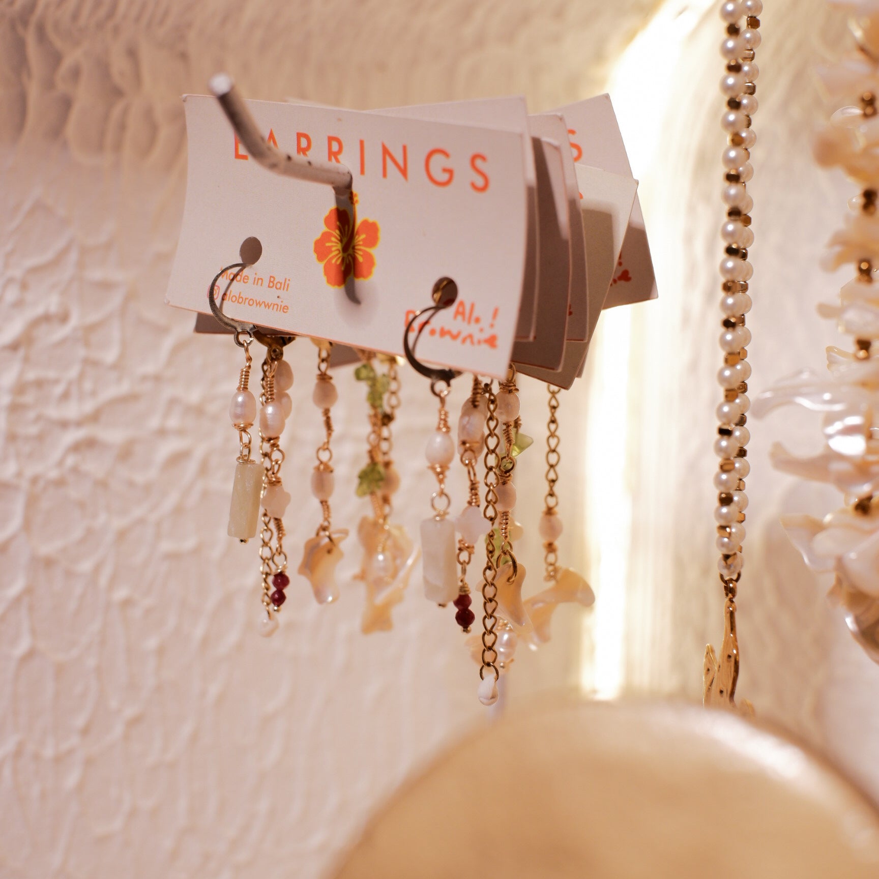 Pearl Stainless Steel Earrings