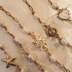 Nautilus Fresh Water Pearl Stainless Bracelet