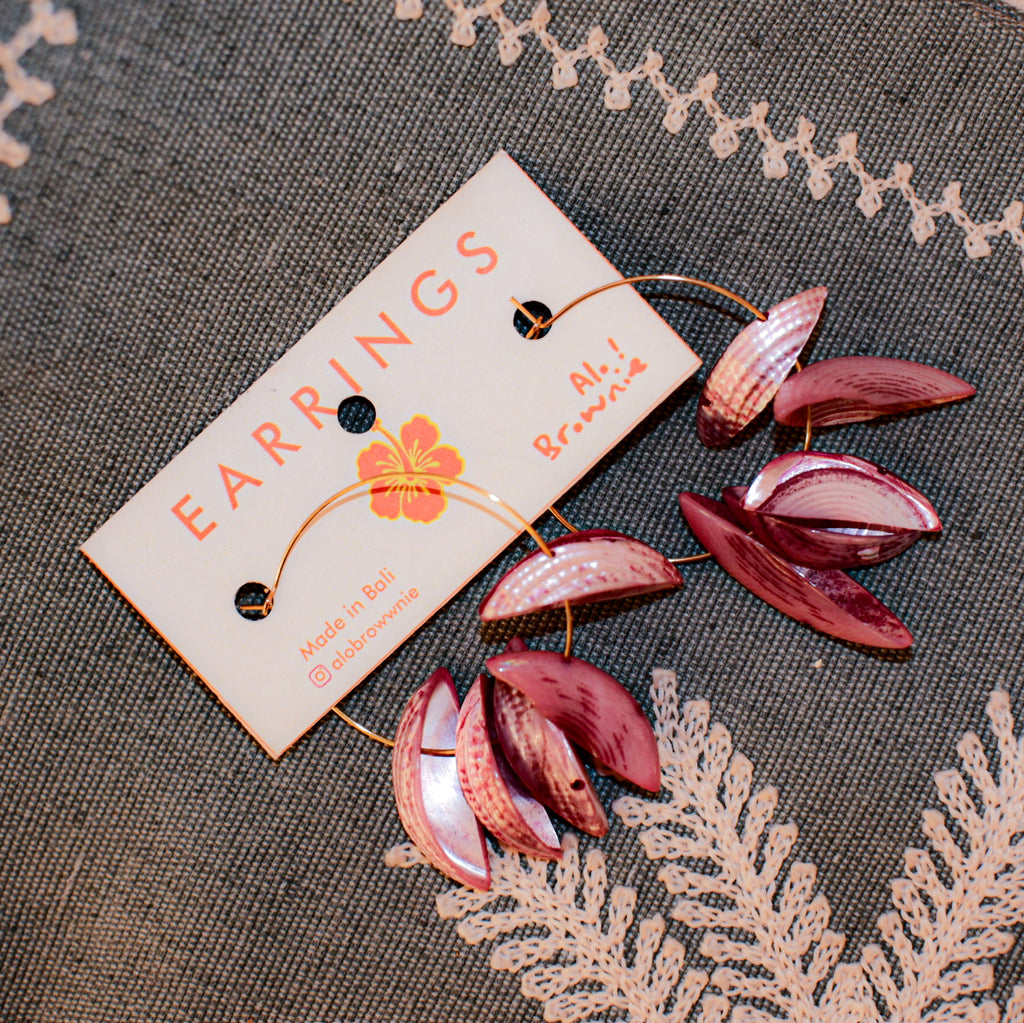 Coastal Shells Loop Earring