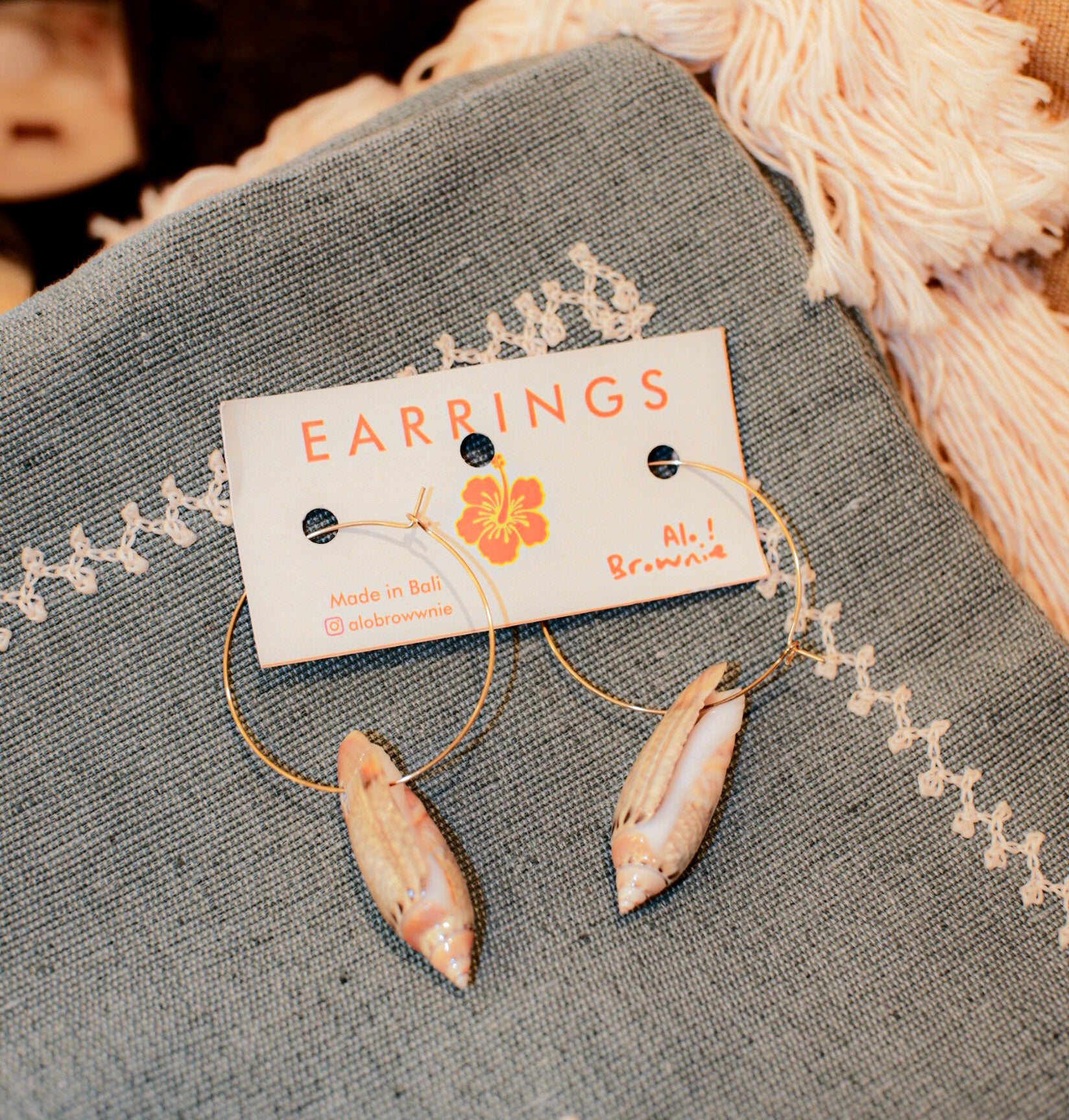 Coastal Shells Loop Earring