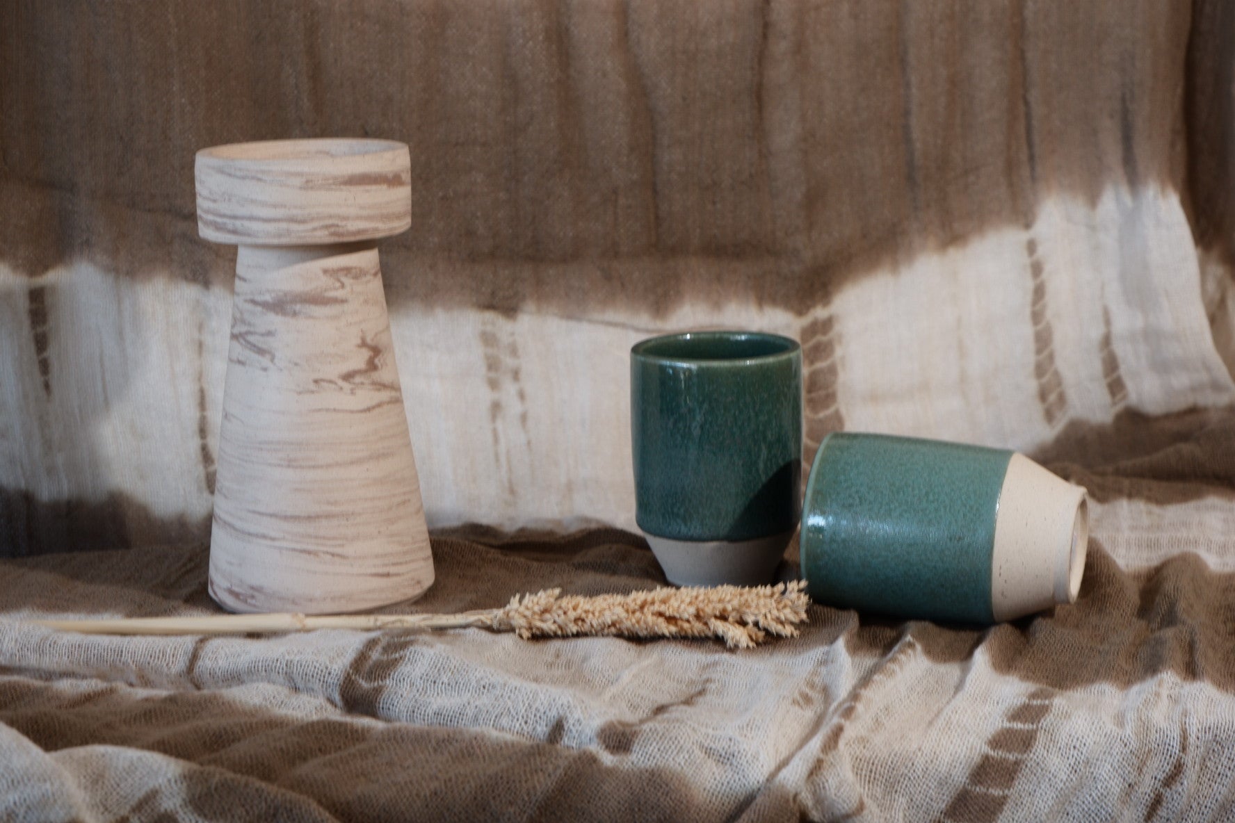 Green Aventurine Ceramic Mug