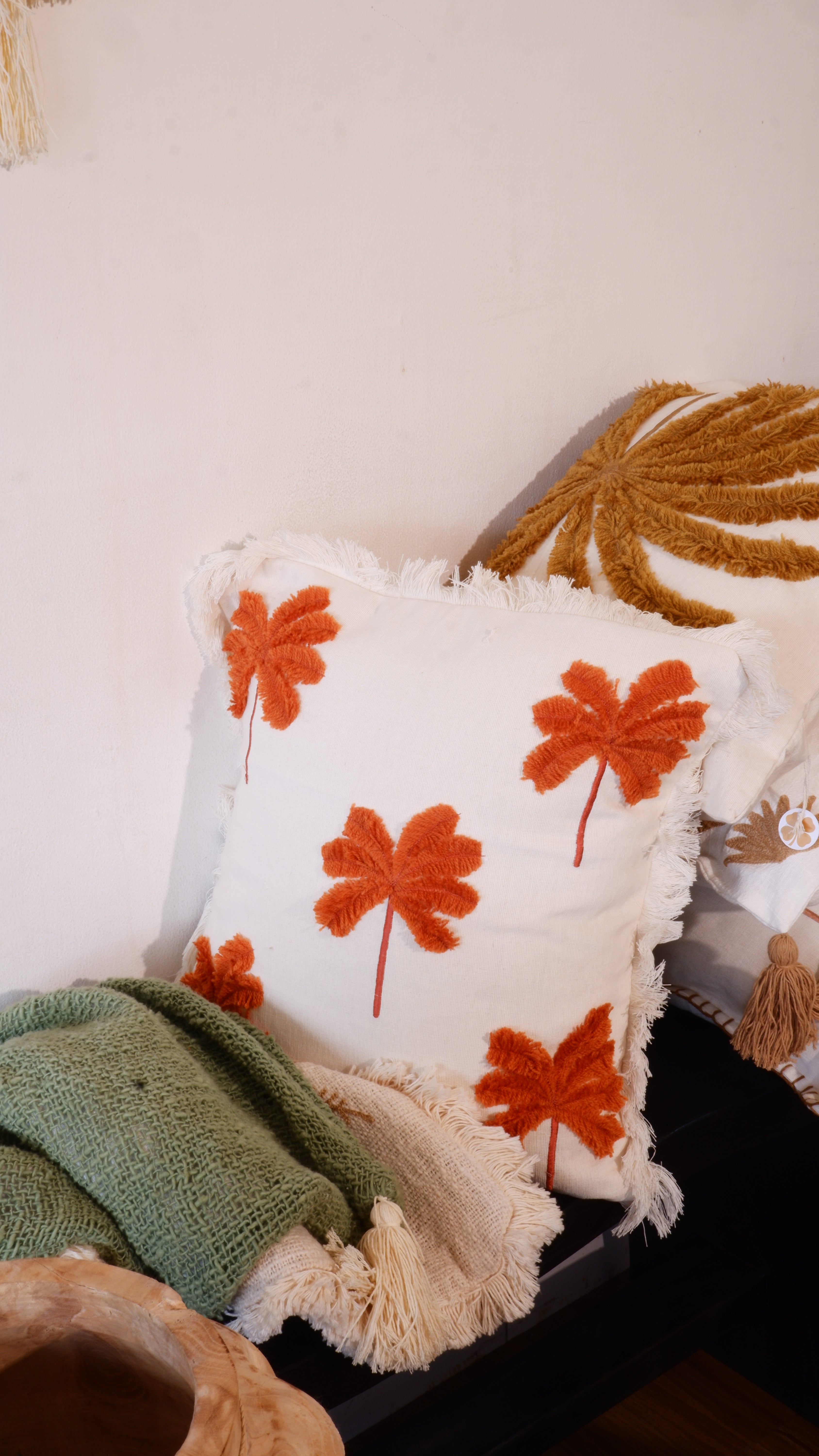 Terracota Palm Cushion Cover 40 x 40 cm