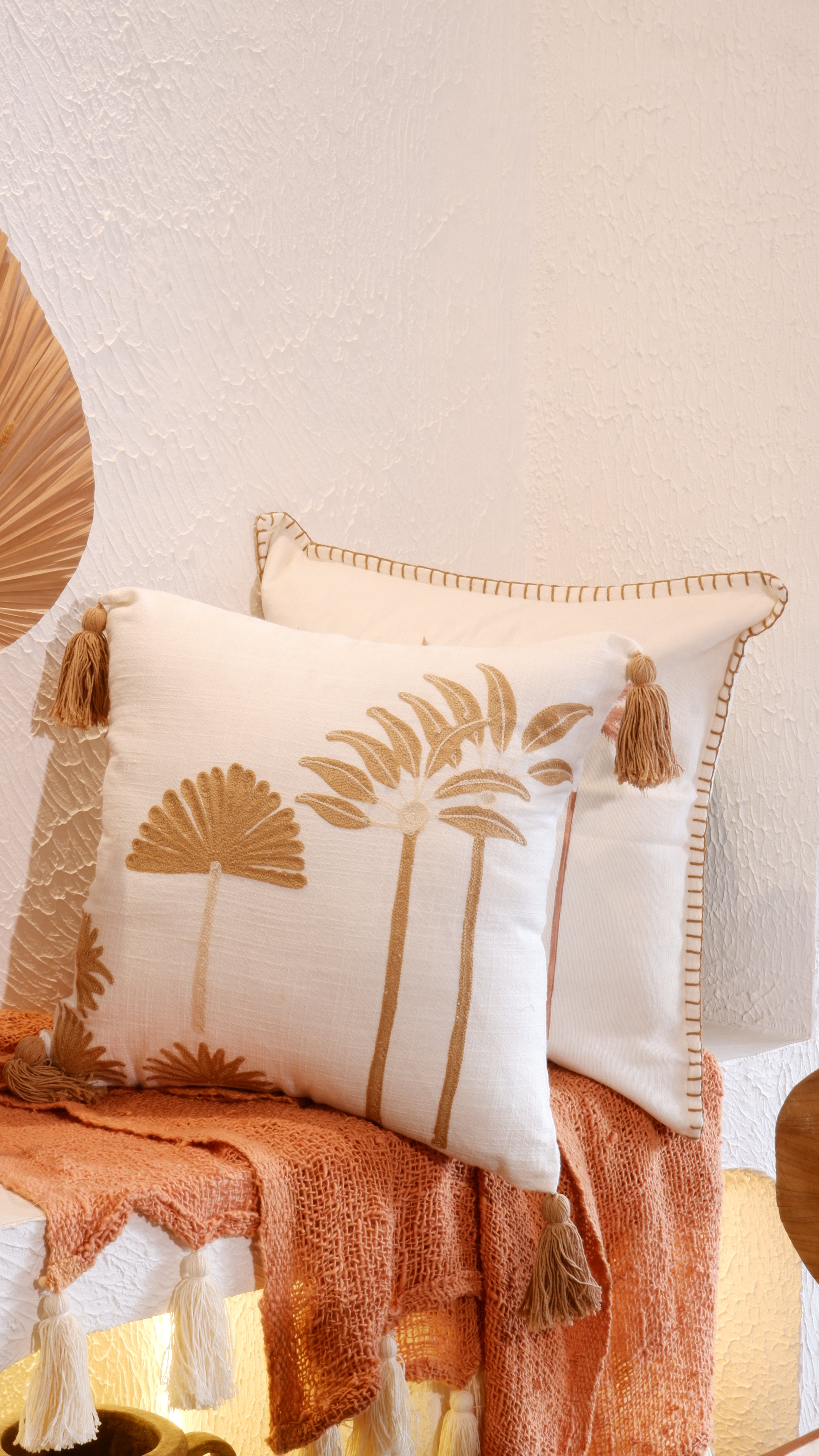 Fan Palm Cushion Cover 40x40 cm