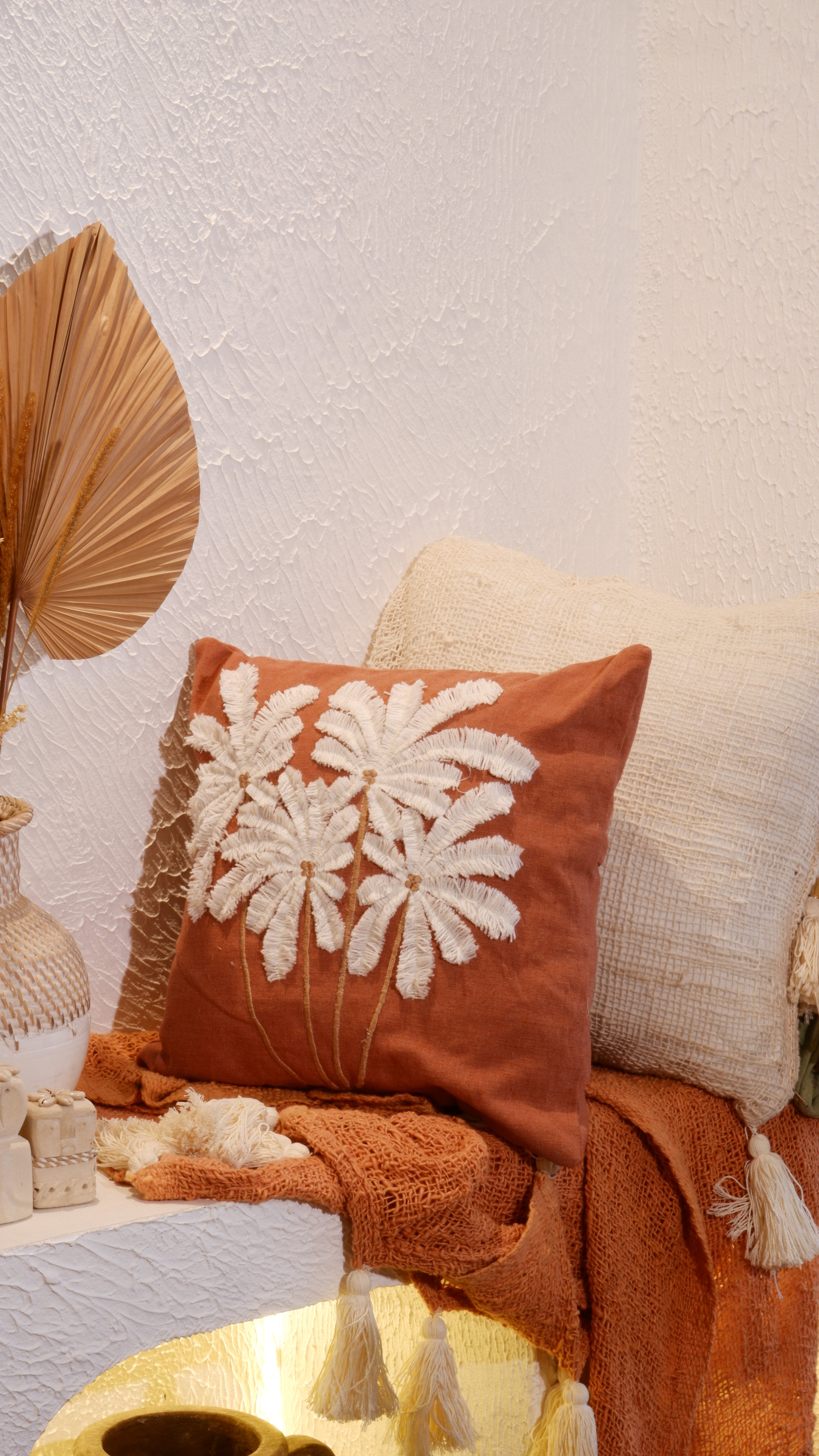Palm Cushion Cover Bata 40 x 40 cm