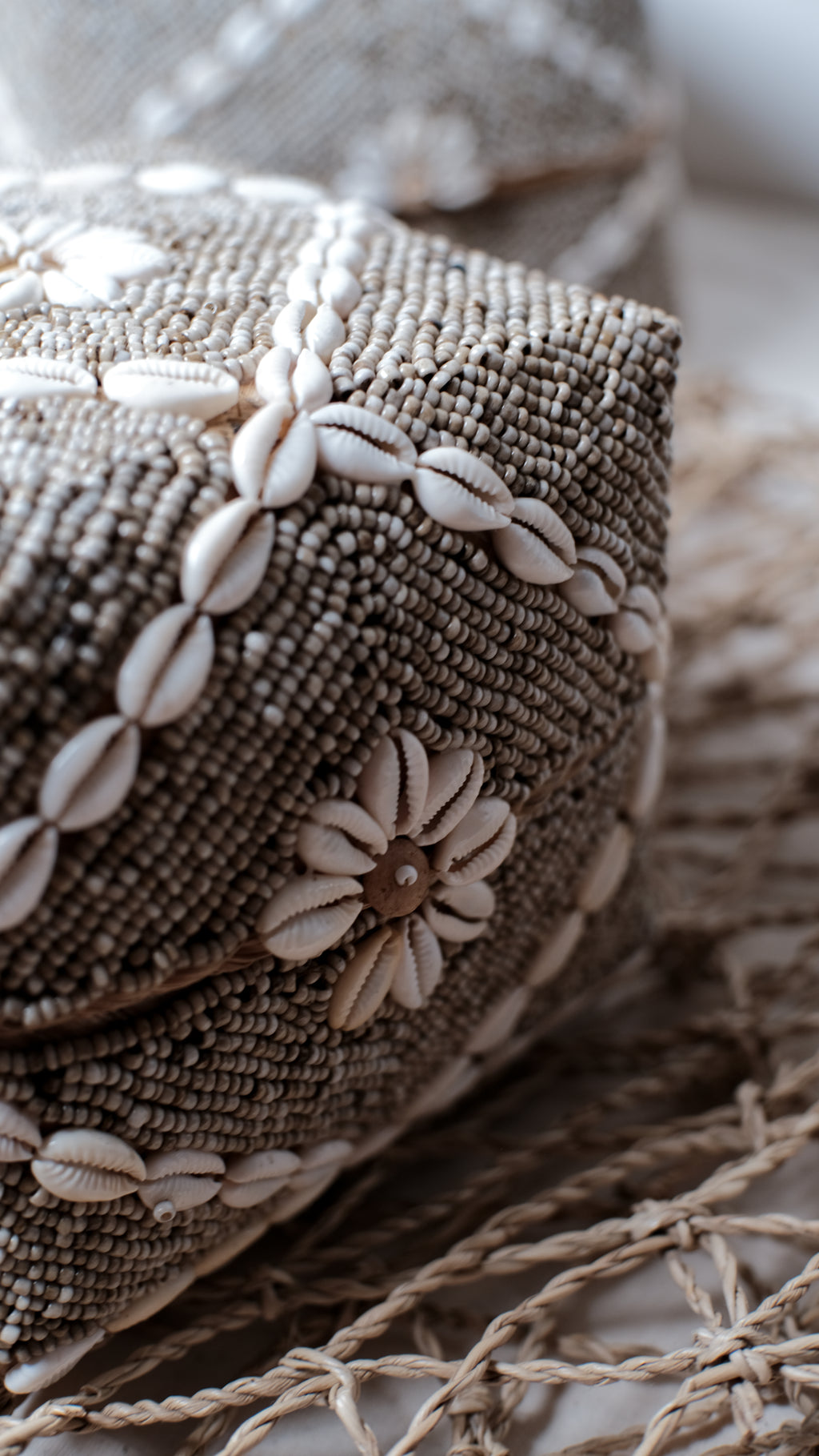 Dayu Balinese Bamboo Keben Handmade Beaded Storage