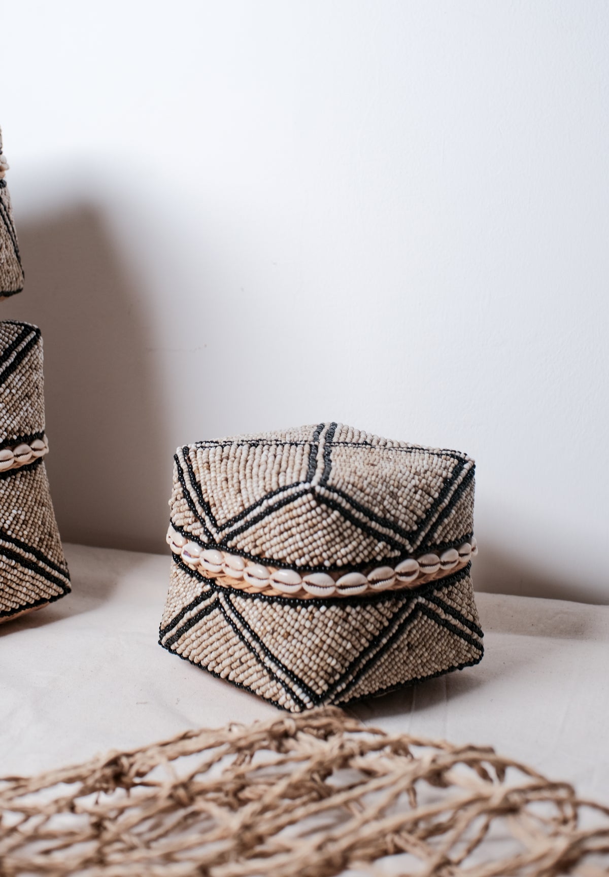 Balinese Keben Beaded Box Storage