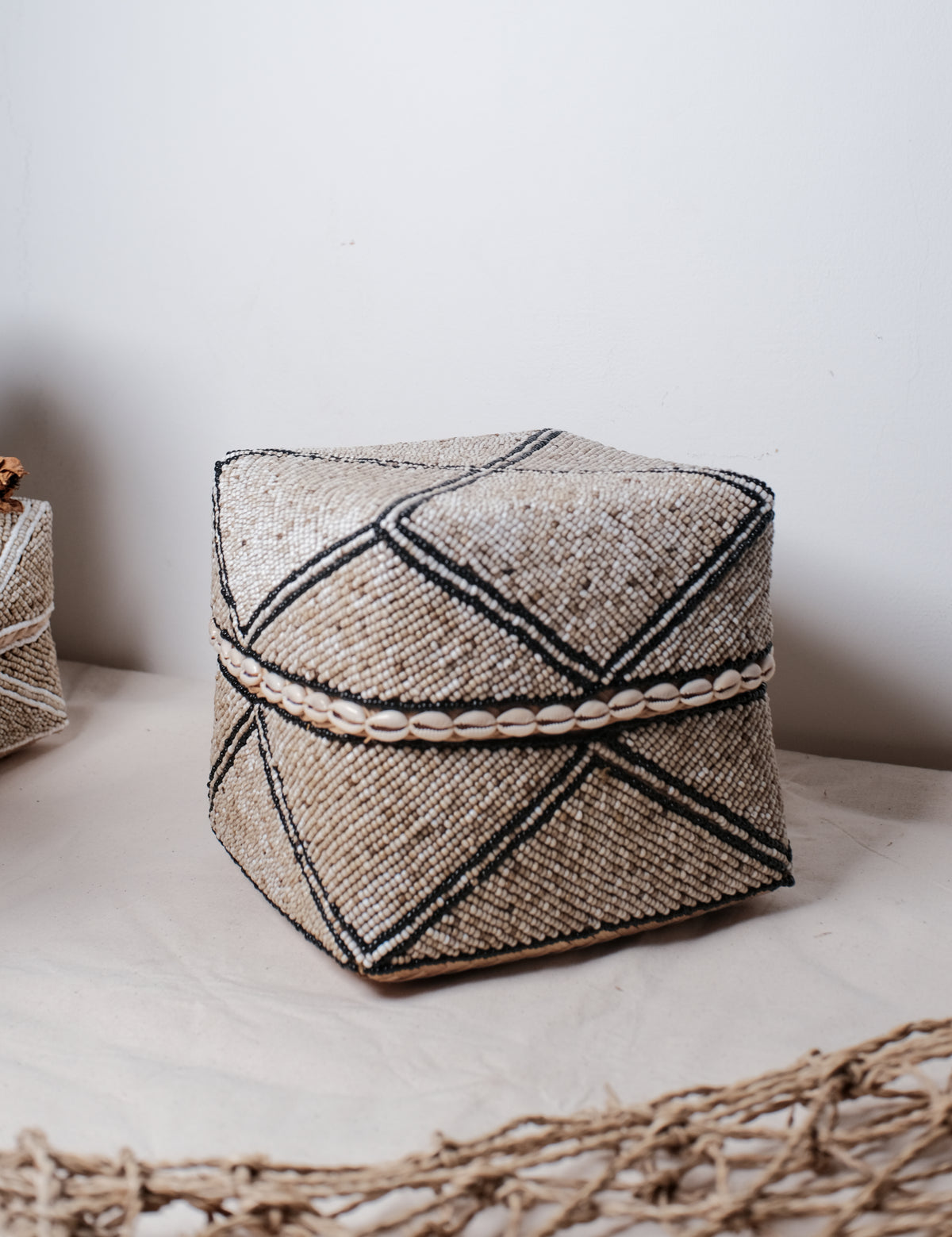Balinese Keben Beaded Box Storage