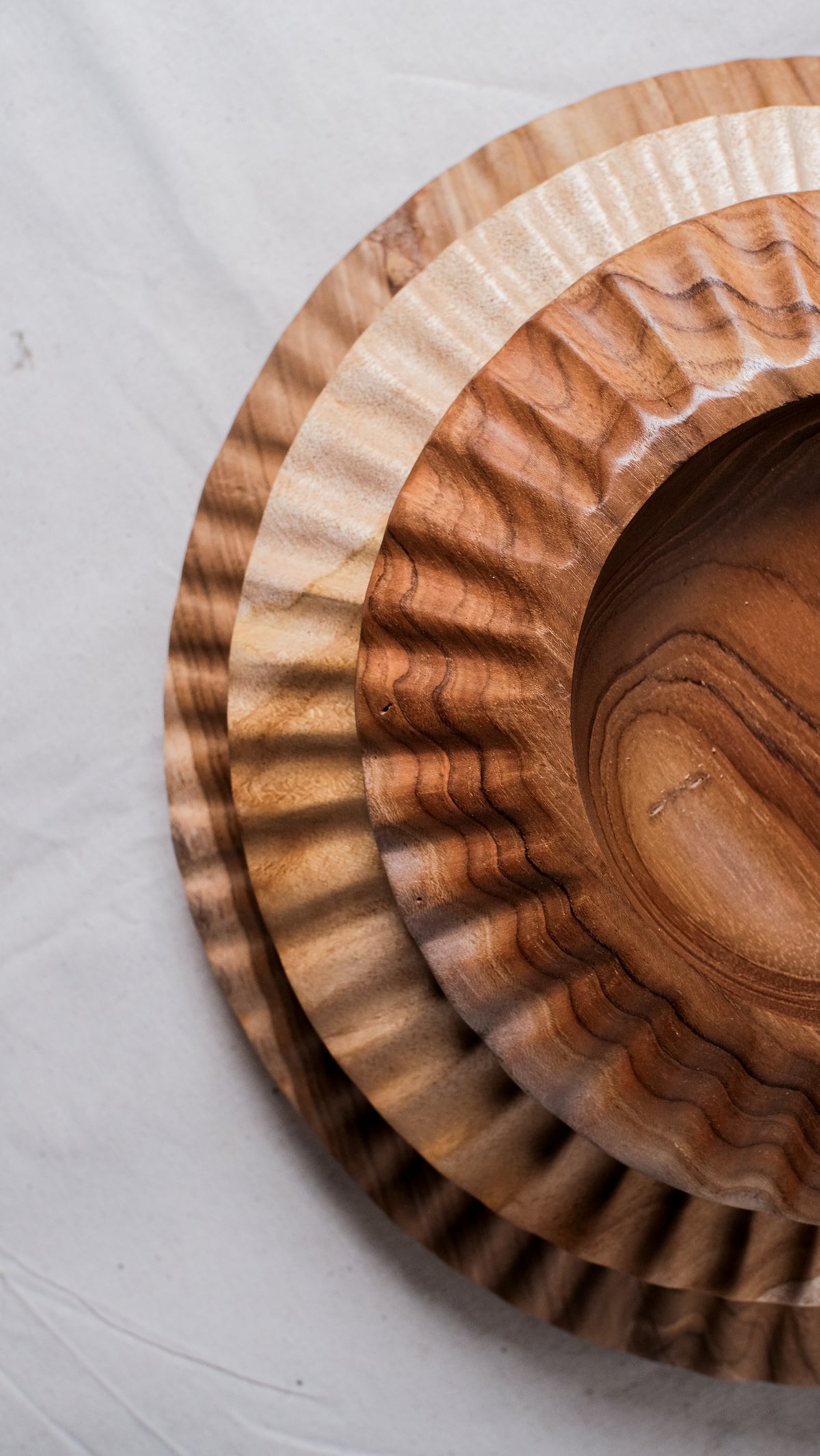 Sea Urchin Wooden Teak Plate