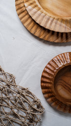 Sea Urchin Wooden Teak Plate