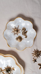 Flowers Shells Jewelry Tray