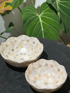 Floral Shells Bowl Decorative