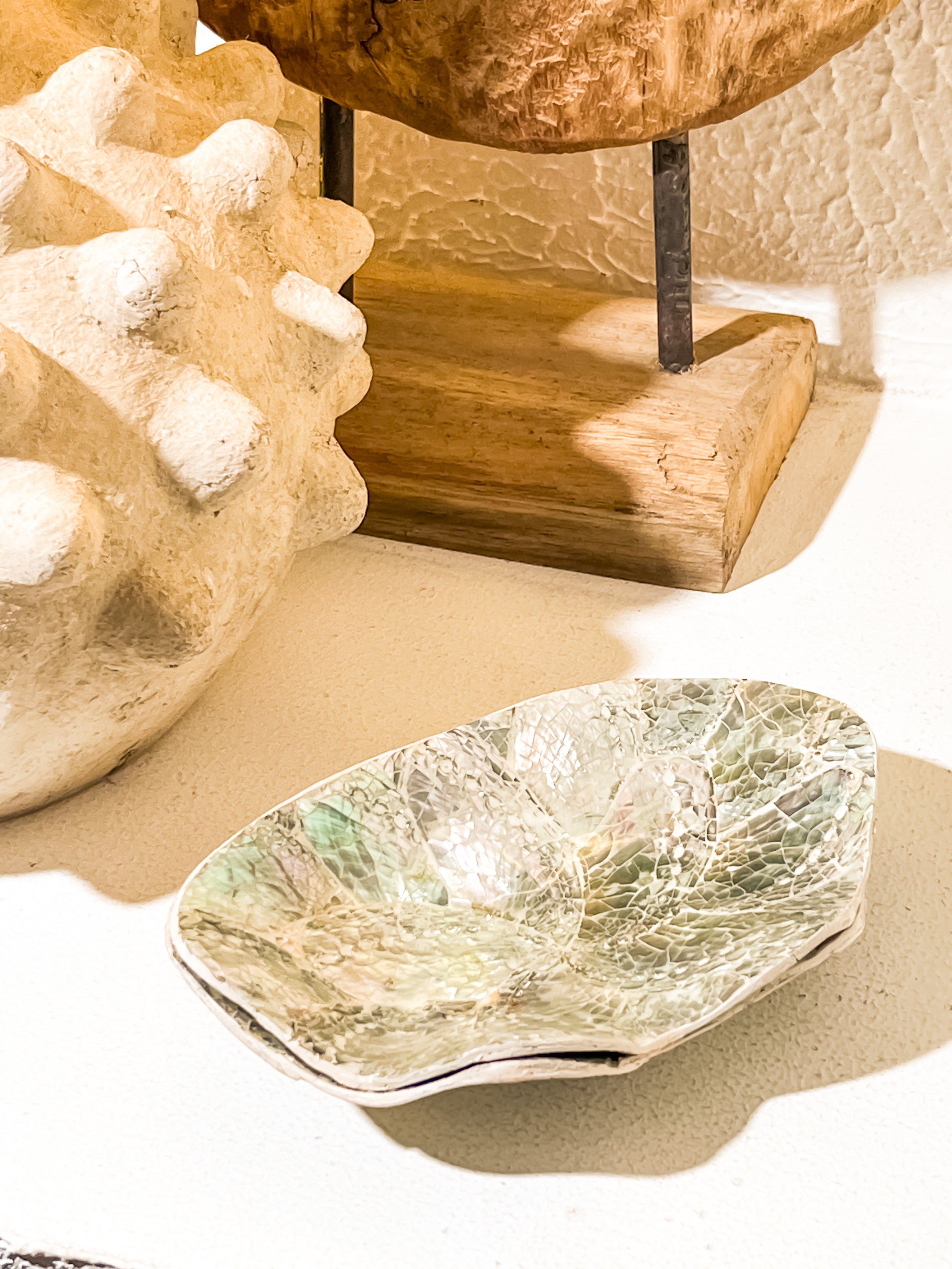 Silver Blau Shell Jewelry Tray
