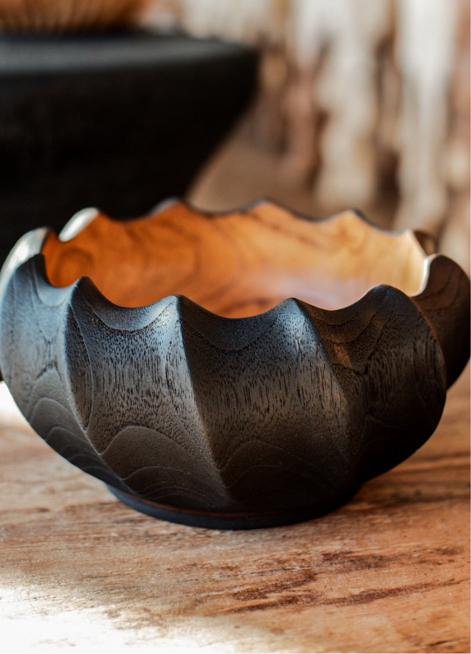 Wooden Black Bowl Kawa