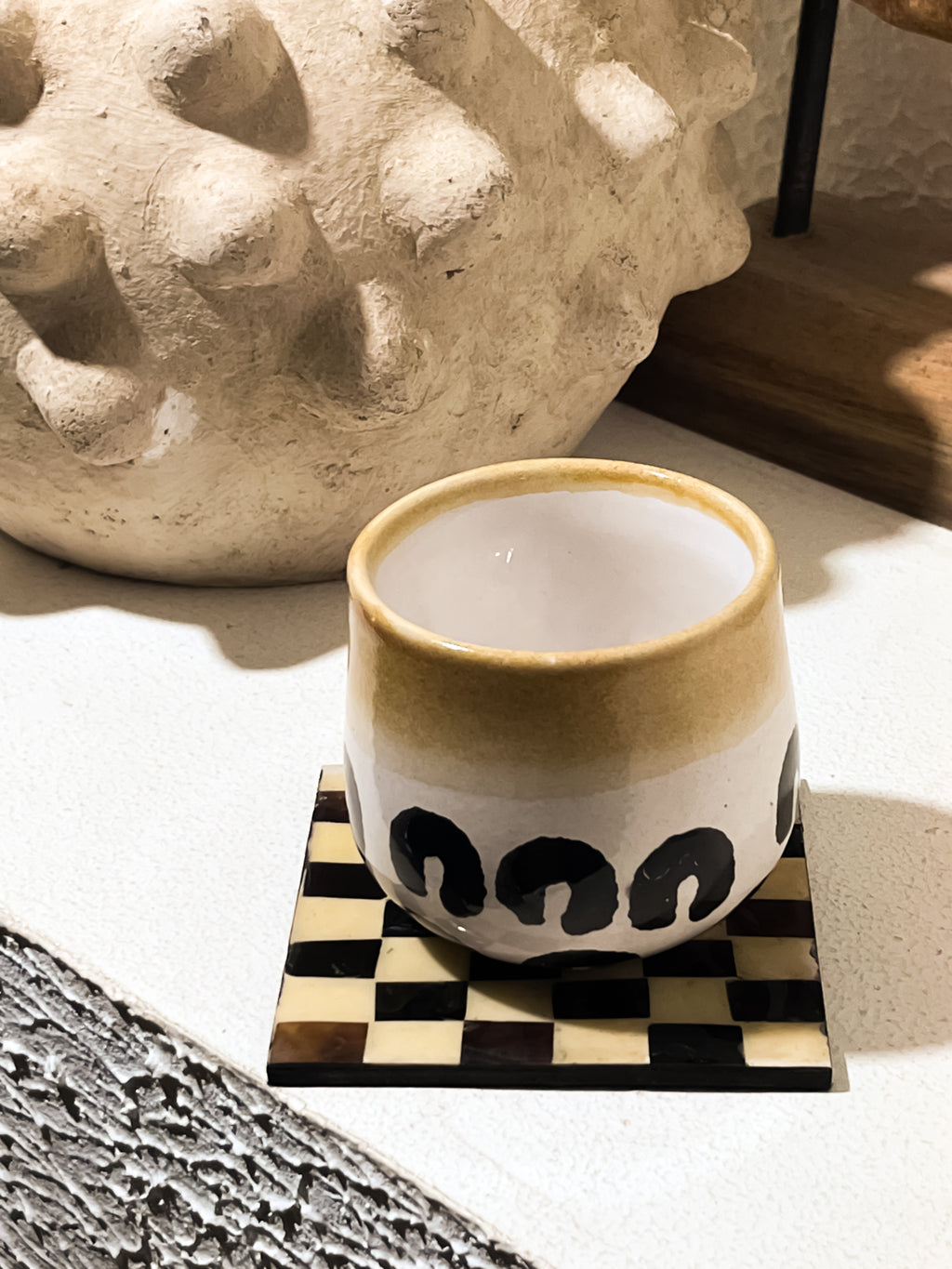 Square Shells Chess Coaster