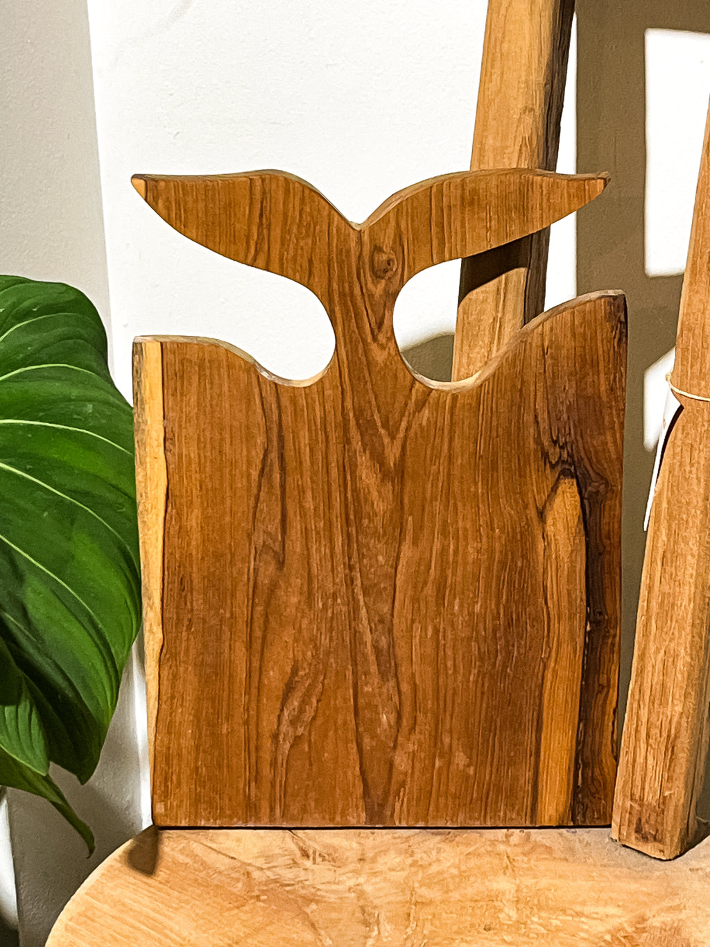 Fins Teak Wood Cutting Board