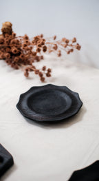 Sun Wooden Teak Plate  - Yakisagi Finish