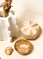 Gold Round Bowl Shells Jewelry Trays