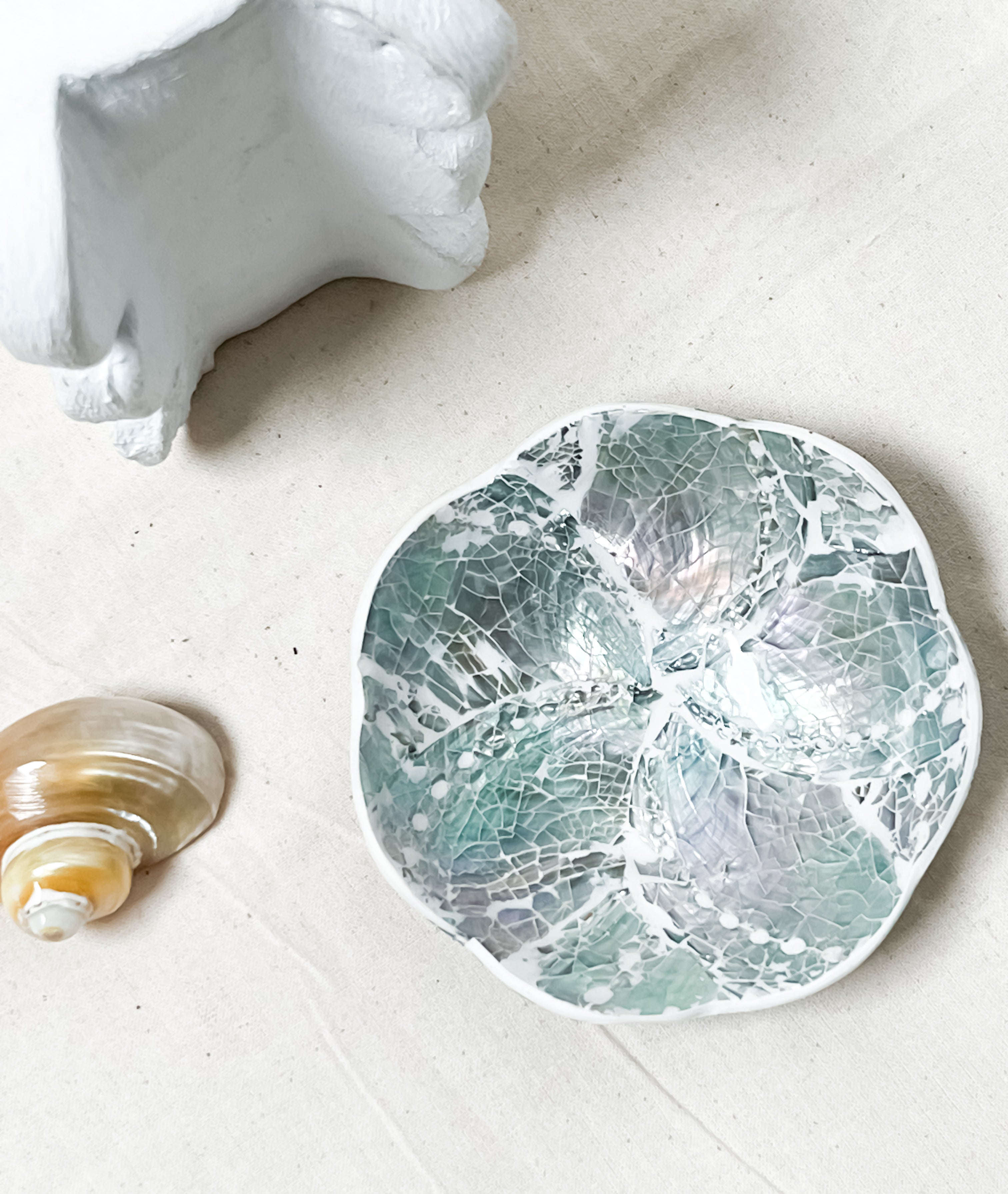 Bunga Flower Shell Jewelry Trays