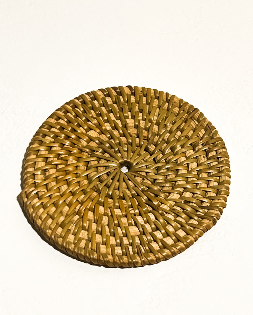 Round Rattan Coaster