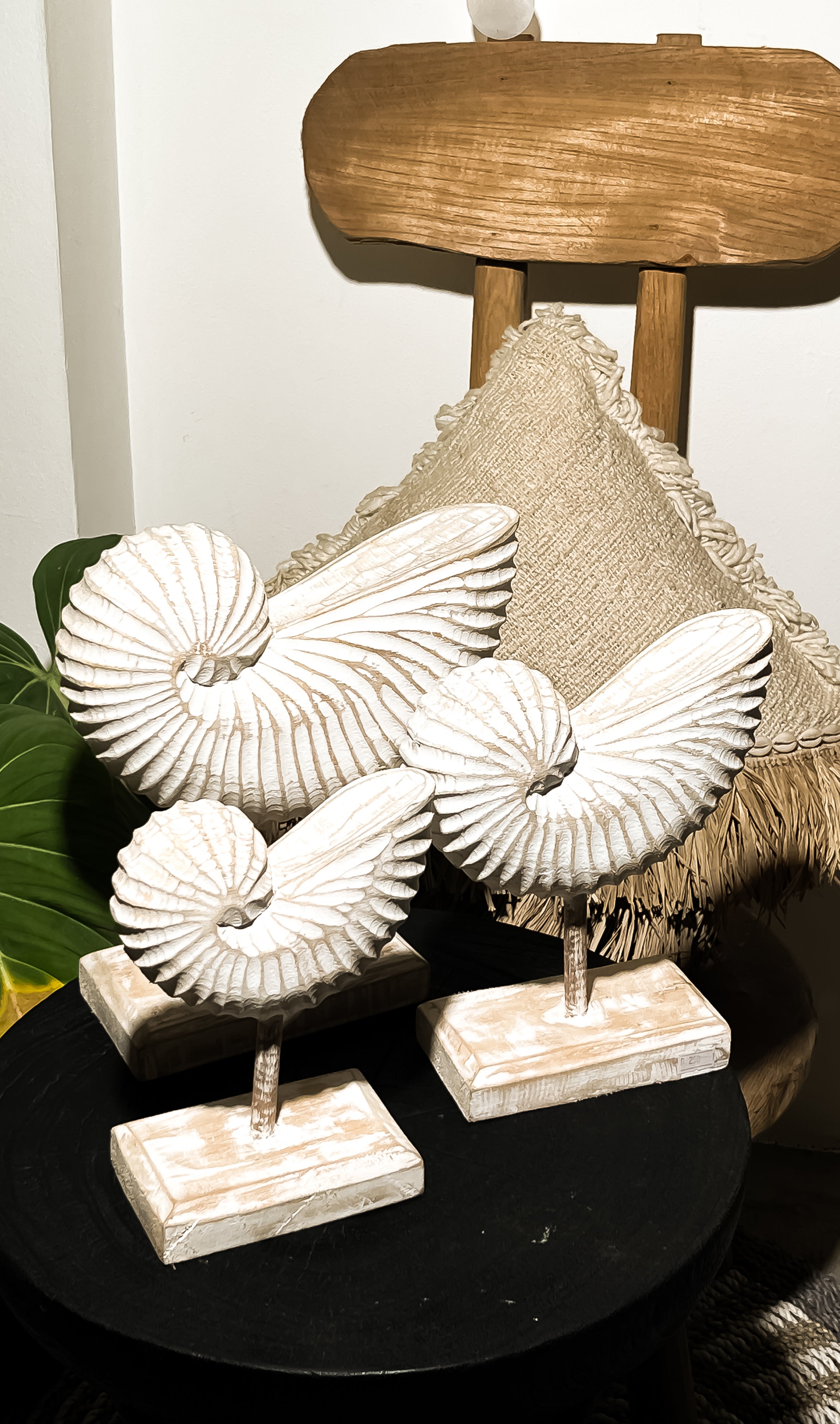 Nautilus Wooden Table Decoration in Set