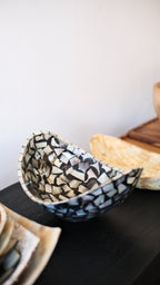 Black Coral Oval Shells Decorative