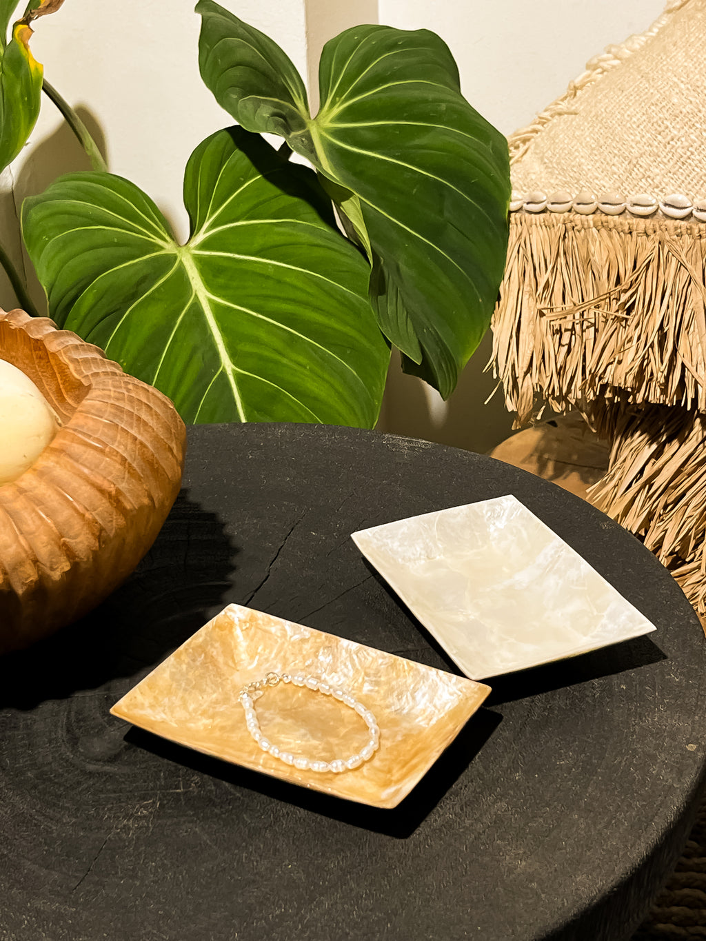 Rectangle Shells Jewelry Trays
