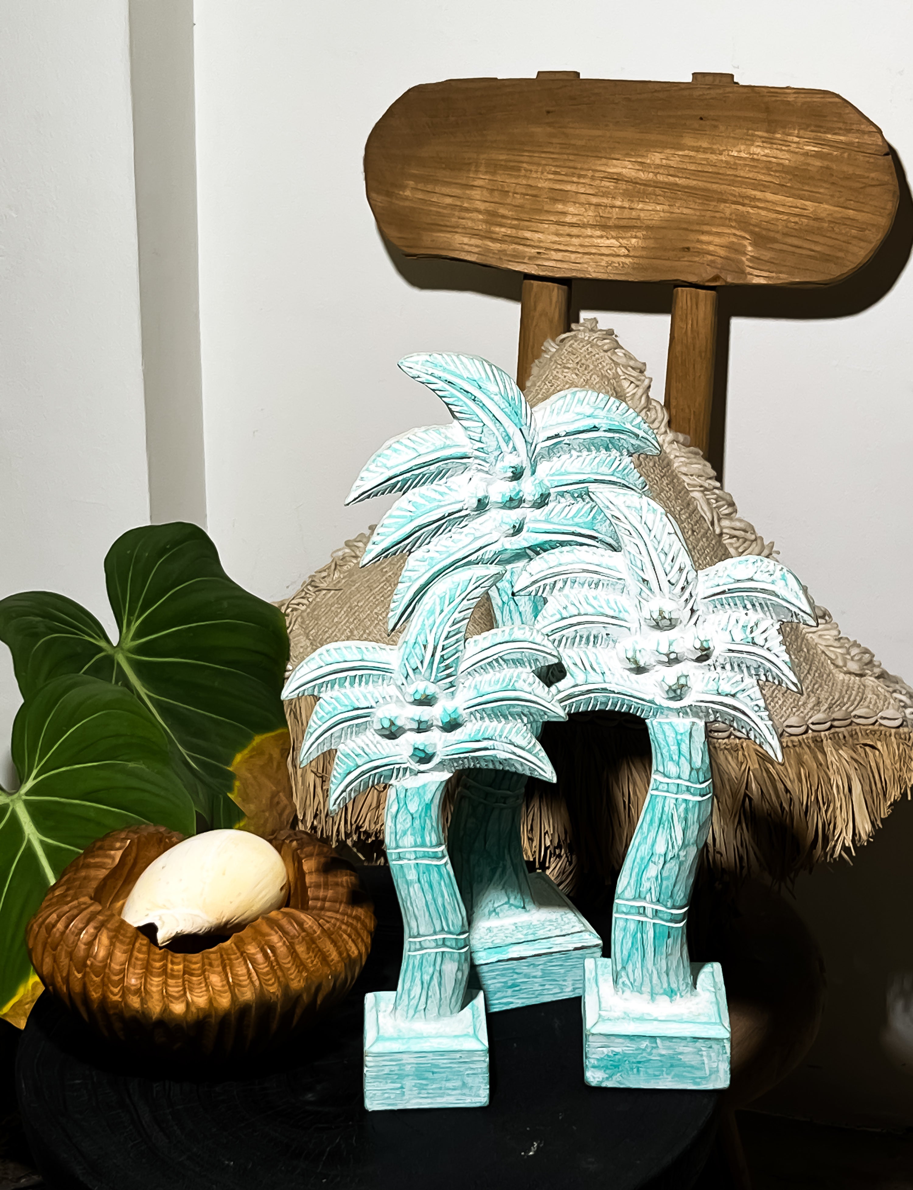 Wooden Palm Decoration Set