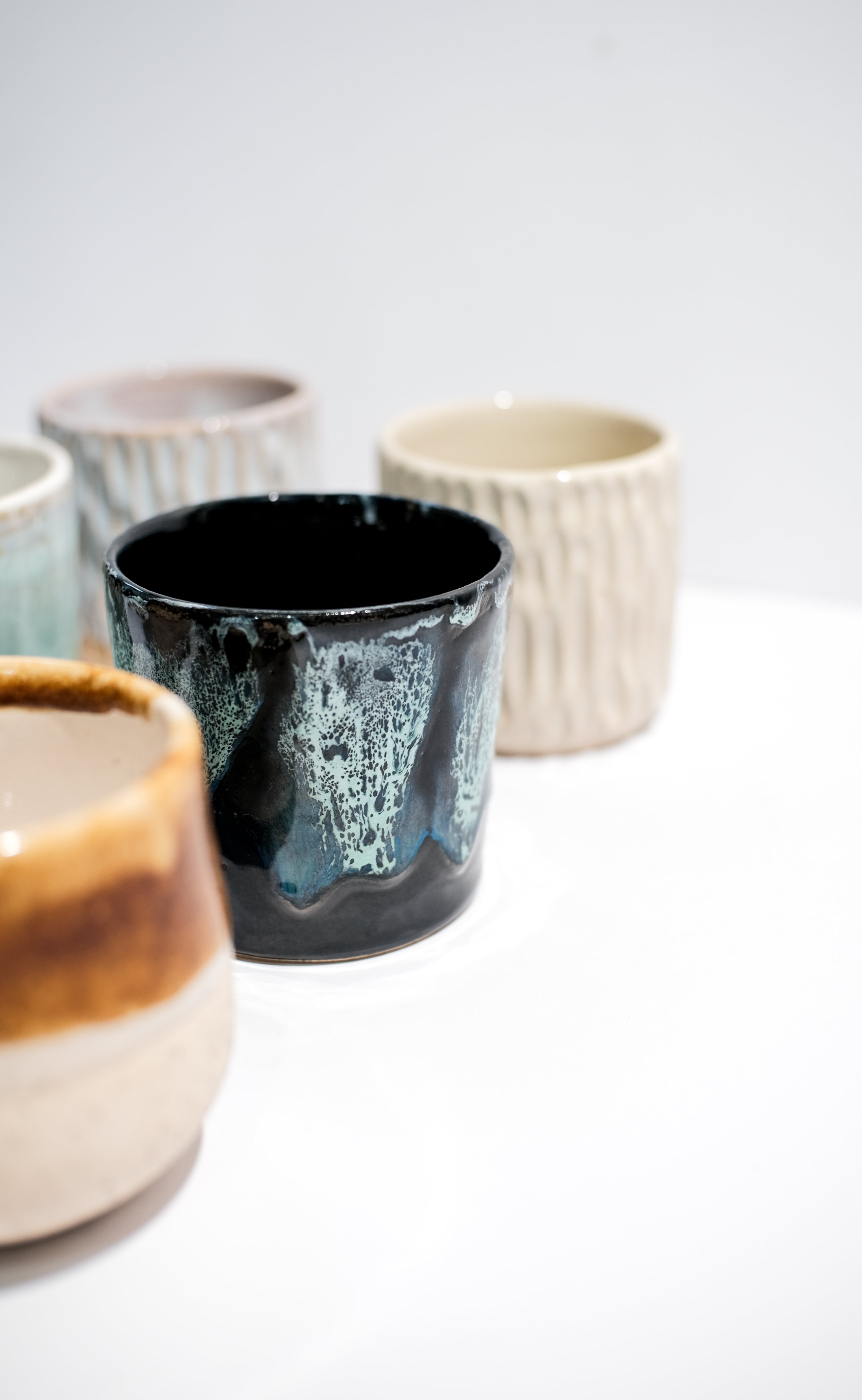 Black Melted Ceramic Mug