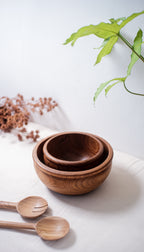 Pinggan Wooden Teak Bowl