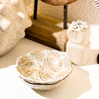 Beige Flower Decorative Bowl