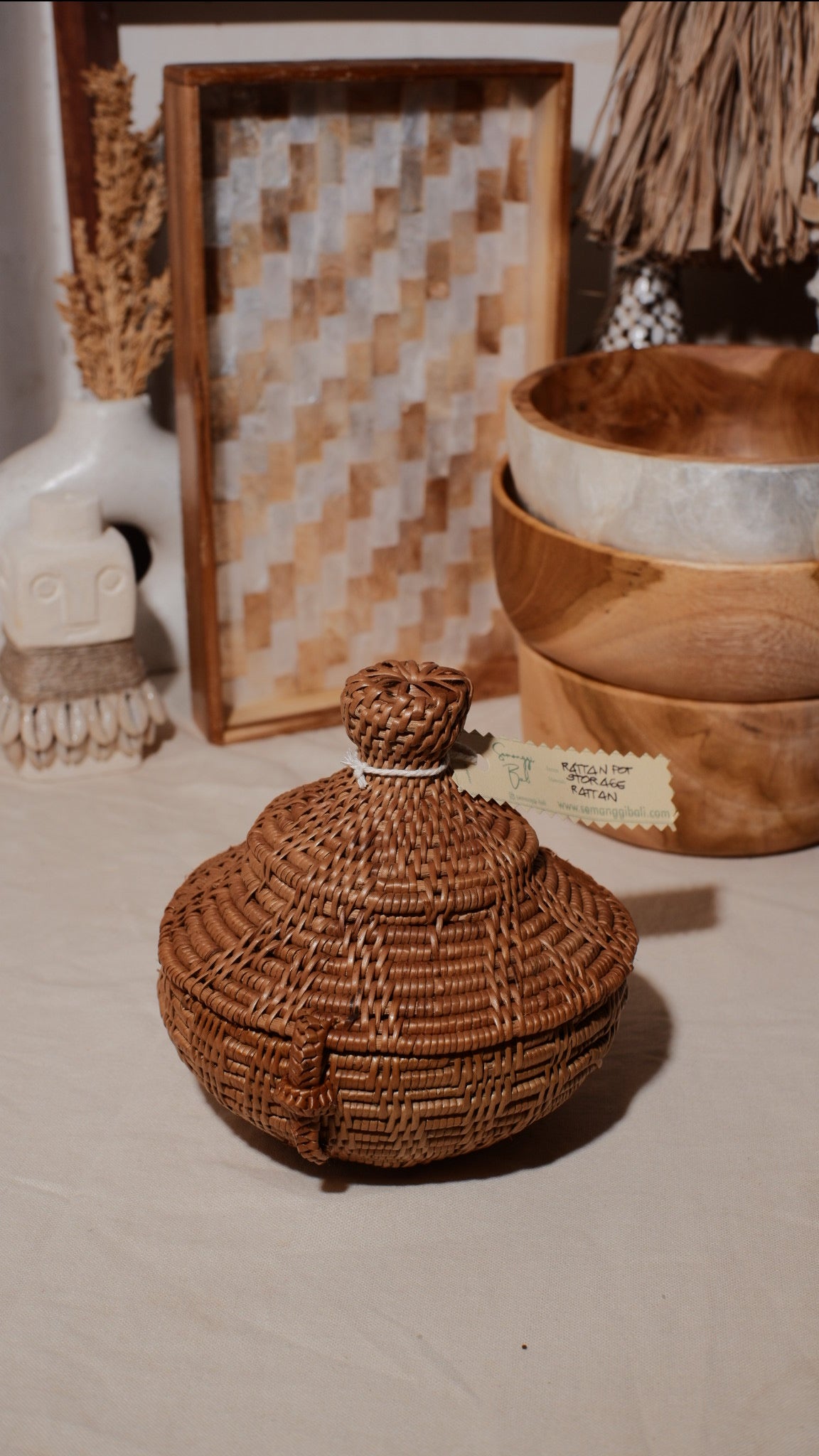 Rattan Pot Storage