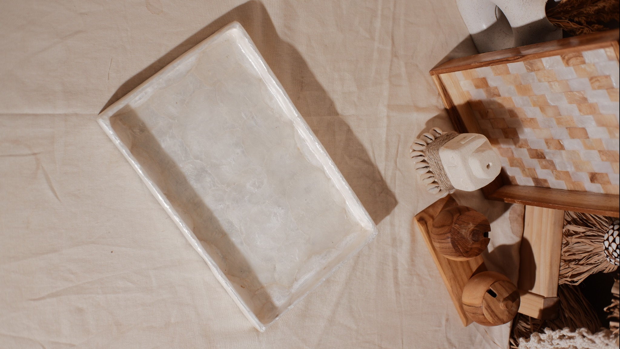 Shells Square Tray