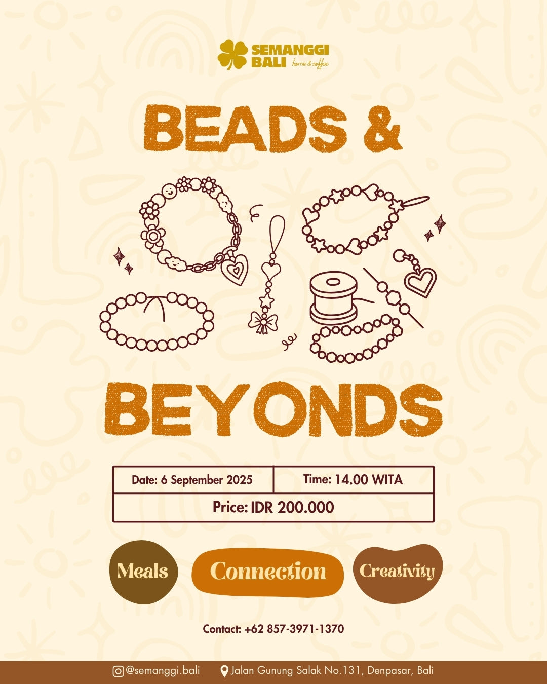 Beads & Beyonds Workshop by Alo Brownie Studio