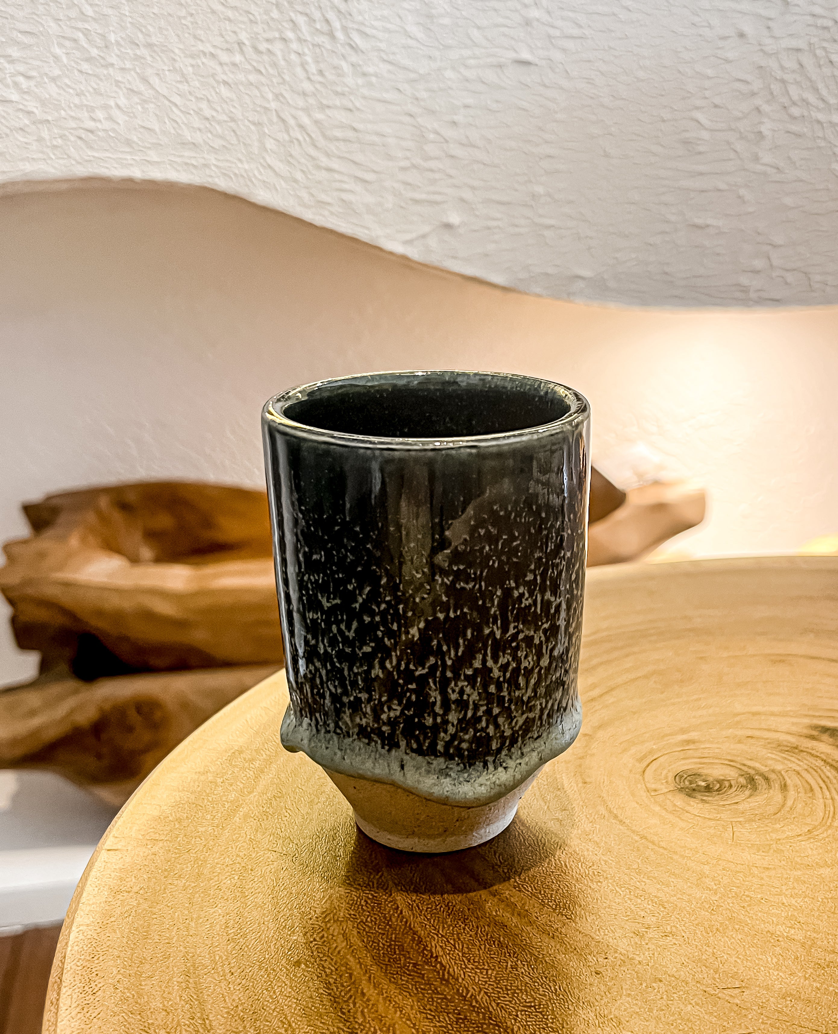 Ceramic Mug Green Melted
