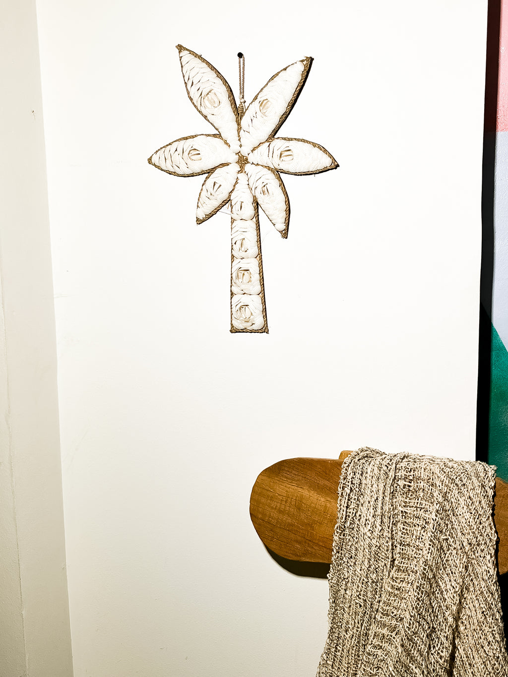 Palm Wall Decor With Shells